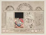 Noboru Sawai, Front #proof, etching and colour wood block on paper