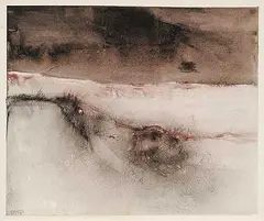 Untitled - Good Wine by Ronald John Spickett, 1970, watercolour and charcoal on paper, sold May 2011