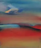 Ernestine Tahedl, Blue Cloud, 1977, acrylic on canvas