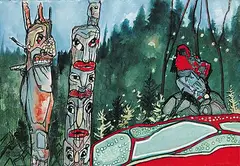 Armand Frederick Vallee, Untitled - Monumental, 1995, watercolour on paper