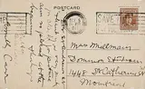 Emily Carr, Mrs. Millman, Thank you Very Much for Cheque..., 1944, postcard