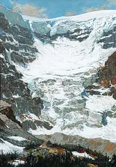 Tumbling Glacier at Columbia Icefields by Horace Champagne, 2009, pastel on paper, sold May 2011