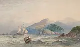 William Nicoll Cresswell, The Gap, Nova Scotia, 1875, watercolour on paper