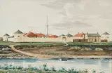 Wallace Cotman Eade, Untitled - Upper Fort Garry, watercolour on paper