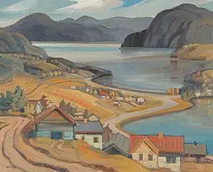 Henry George Glyde, Kalamalka Lake, B.C., oil on canvas