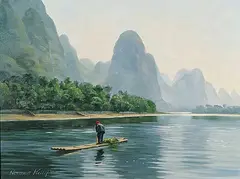 Norman Kelly, Hazy Morning, oil on canvas