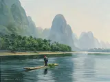 Norman Kelly, Hazy Morning, oil on canvas