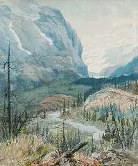 Marmaduke Matthews, Untitled - The Mountain Pass, watercolour on paper