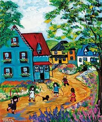 Summer Clouds by Katerina Mertikas, 2008, oil on wood board, sold May 2011