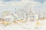 Janet Mitchell, Untitled - Calgary Backyards