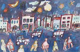 Janet Mitchell, Untitled - Colourful Calgary