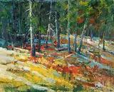 Neil Patterson, Spring is Coming, oil on canvas board