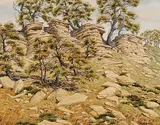 James Stanford Perrott, Skyline, Antelope Butte, 1981, watercolour on paper