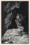 The Source of the Bow by Walter J. Phillips, 1936, wood block on paper, sold May 2011