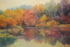 Helen Rogak, Fall River, 1994, oil on canvas