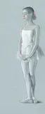 Fred Ross, Young Dancer in White, 1990, pastel and tempera on paper