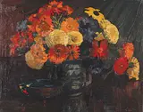 Mary E. Wrinch, Untitled - Floral Bouquet, oil on canvas board