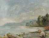 W. P. Weston, Untitled - West Coast Cove, 1923, oil on canvas board