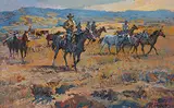 Jack Elmo King, Untitled - Thundering Hooves