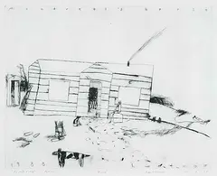 John Hartman, Montreal's House #4/10, 1988, etching on paper