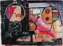 Jane Ash Poitras, Untitled - This Reflection, 1995, mixed media on paper