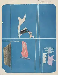 Harold Town, Big Act, 1954, collage and monoprint on paper