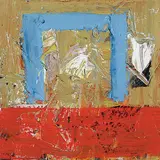 Harold Town, Patriotic Arch, 1960, oil on wood board