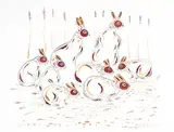 Edward Cobiness, Untitled - Eight Bunnies