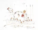 Edward Cobiness, Untitled - Bunny Family