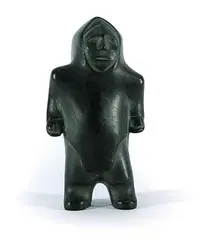 Basil Aptanik, Untitled - Shaman, 1970, black stone carving