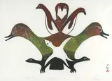 Lucy Qinnuayuak, Bird Totem #40/50