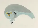 Paulosie Sivuak, Owl #16/25, 1962, relief print on paper