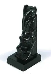 Wayne Wilson, Raven + Beaver, argillite carving