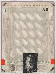 Overture #X/XV by James Coignard, mixed media on paper, sold Feb 2011