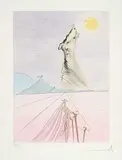 Benjamin #XXVIII/XXXV by Salvador Dalí, 1973, etching with colour stencil on paper, sold Feb 2011