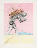 Reuben #XXVII/XXXV by Salvador Dalí, 1973, etching and watercolour on paper, sold Feb 2011