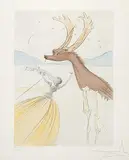 Levi #XXVII/XXXV by Salvador Dalí, 1973, etching with colour stencil on paper, sold Feb 2011