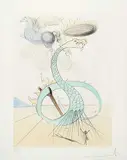 Dan #XXVII/XXXV by Salvador Dalí, 1973, etching and watercolour on paper, sold Feb 2011