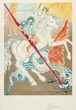 The Lance of Chivalry #E120/350 by Salvador Dalí, 1978, colour lithograph on paper, sold Feb 2011