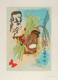 Overseer #XXVII/C by Salvador Dalí, 1979, colour lithograph on paper, sold Feb 2011
