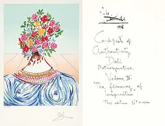 Salvador Dalí, The Flowering of Inspiration [Gala en Fleurs] E #119/350, 1978, colour lithograph on paper