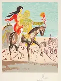 Girl Horse #6/350 by Salvador Dalí, 1979, colour lithograph on paper, sold Feb 2011
