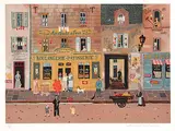 Michel Delacroix, Untitled - Boulangerie Patissirie #100/150, colour lithograph on paper