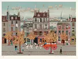 Michel Delacroix, Untitled - Felix Potin #113/150, colour lithograph on paper
