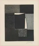 Bertrand Dorny, Untitled - Black and White Squares, etching on paper