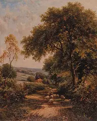 Hollis Jones, Untitled - Pasture, 1907, oil on canvas