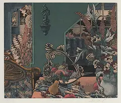 Pierrette Lambert, Ambiance #45/125, colour etching on paper