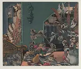 Pierrette Lambert, Ambiance #45/125, colour etching on paper