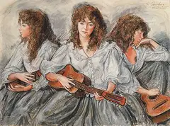 Sheldon C. Schoneberg, Kenia, pastel on paper
