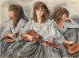 Sheldon C. Schoneberg, Kenia, pastel on paper